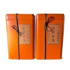 茶韻 普洱茶九0年代極品金針白蓮熟散茶陳期20餘年200gX2吉橘雙罐組(普洱茶葉禮盒 附提袋), 200g, 2個, 2個裝