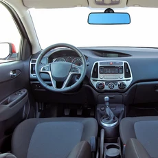 흡착력의 자동차 백미러 광각 내부 유리 플라스틱 눈부심 방지 블루 미러 운전 교사용 조절, 1개, 기본