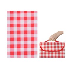 野餐墊 150x200cm, 野餐墊-紅白條紋