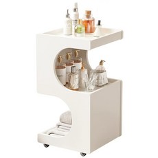 이동식 뷰티샵 네일샵 서랍식 피부관리 다용도 마사지, 기본구성, 1개, 더블 서랍 + 내추럴 우드 40x40x80 cm