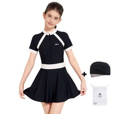 로을 주니어 초등학생 여아 치마수영복 원피스 래쉬가드 스커트 수영복세트