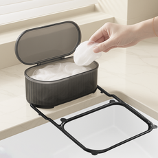 프랜베이 싱크대 음식물 거름망 거치대 + 거름망 50개, 1세트, 블랙