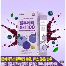 메디트리 미국산 블루베리 주스 퓨레 100%, 3개, 280g