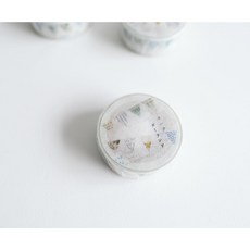 莫莫日貨 Yohaku 原創系列 CHECK & STRIPE 2022冬季禮物系列 和紙膠帶 派對旗 YC012, 1個