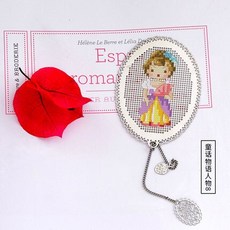 새로운 020 공예 Stich 크로스 스티치 책갈피 크리스마스 플라스틱 패브릭 바느질 자수 공예 크로스 스티치 키트 계산, 연한 초록색, 1개