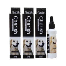 체리쉬 강아지 세정제 눈물 얼룩 지우개, 3개, 120ml