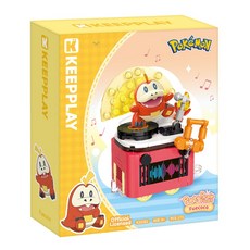 KEEPPLAY 積木 寶可夢 花車遊行系列 益智拼裝玩具 親子互動首選 激發無限創意, 1個, 呆火鱷, Multi-color
