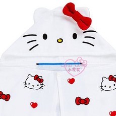 Hello Kitty 大頭造型連帽浴巾 99118006, 1個