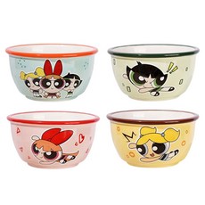 StarR 파워 퍼프 걸 세라믹 공기 4개입, 1개, 그린, 레드, 옐로, 민트