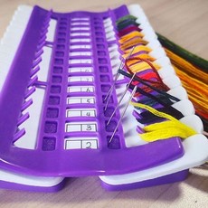 十字繡排線器 綫闆工具, 1個, 顔色隨機髮貨 50位排綫器