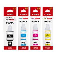 캐논 GI-990 칼라 무한정품잉크 4색세트 PIXMA G1900/G2900/G3900 [GI990] (6K/7K) 정품잉크, 1개, 선택1