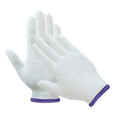 DK 면장갑 25g 100켤레 보라 올풀림방지 오버록, 100개