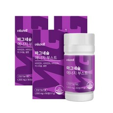 마그네슘 에너지 부스트 90정x3개 고함량 마그네슘 378mg 하루권장량 비타민B 셀렌 눈떨림 신경근육 영양제, 3개, 90정