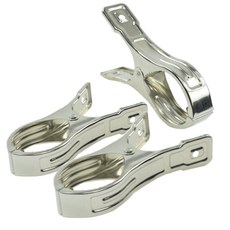 不銹鋼被夾 不鏽鋼衣夾12CM 白鐵衣夾 大夾子 棉被夾, 不鏽鋼色, 6個