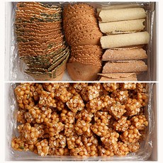 [리타엔] 추억의 과자 옛날전병세트와 오란다, 2박스, 700g