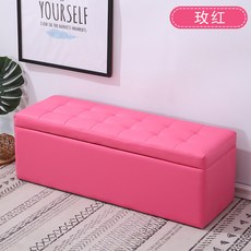수납형 스툴 소파 벤치 인테리어 의자 거실 현관 신발장 블랙 60x40x40, 1개, 장미색 길이 90cm x 너비 40cm x 높이 40c