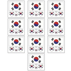 (10장세트)CE10 대한민국 코리아 태극기 타투스티커 축구 한국 응원, CE한국10매, 1개