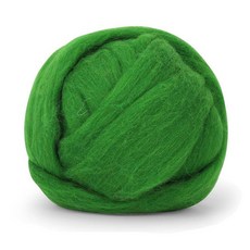 100g(3.5온스) 울 로빙 섬유 로빙 탑 펠팅 용품 청키 실 니들 펠팅용 스피닝 습식 DIY 핸드 (라이트 블루), 초록색, 1개