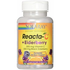 SOLARAY Reacta-C+接骨木莓素食膠囊, 1個, 120 件