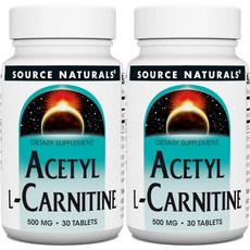 소스내추럴스 아세틸 엘 카르니틴 500mg 테블릿, 30개, 2개, 30개