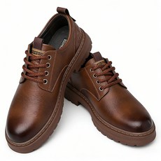 FvaBzon 남성 편안 두꺼운 밑창 정장화 통기성 좋은 내구성 캐주얼 구두