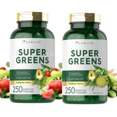 칼라일 야채 채소 슈퍼 그린 250캡슐 2개 Super Greens, 250