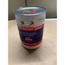 美國OSI紅標豐年蝦卵 細卵 可孵化無節幼蟲 孔雀魚小魚飼料, 1個, 罐裝16oz 454g