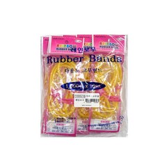 고무밴드 노란고무밴드