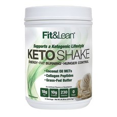 FIT&LEAN Keto纖活奶昔沖泡粉 香草冰淇淋口味, 香草冰激凌, 1個, 574.91克
