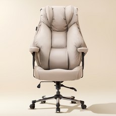 누카 커스텀체어 G900-PU 컴퓨터의자 사무용 사무실 학생 가죽 게이밍 책상의자, 아이보리