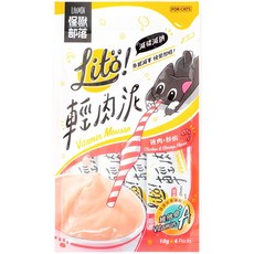 怪獸部落 LITÖ 輕肉泥 犬貓零食, 10g, 1個, 雞肉+鮮蝦