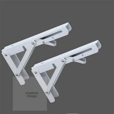 마켓다인A 벽고정선반대2개 20cm화이트 벽화분선반대