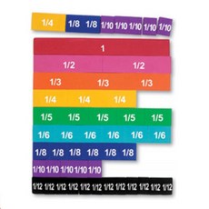 어린이 놀이수학 자석 분수타일 어린이집교구 어린이교구, 1개