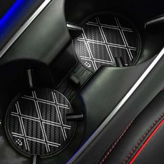 쉐리샵 제네시스 GV70 페이스리프트 전용 3D메탈 컵홀더 도어포켓 선물용 (2025년 이후), 01_카본메탈, 03_GV70 페이스리프트 (2025년~) / 컵홀더