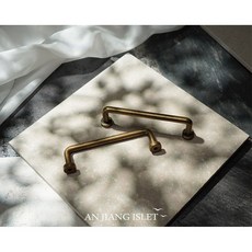 復古仿舊現代輕奢 古銅色衣櫃櫥櫃抽屜櫃門把手 五金配件, 孔距192mm