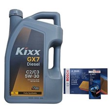 카니발KA4 2.2 디젤 엔진오일세트 킥스 GX7 C2/C3 5W30 6L O0371-A3020, 1개