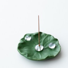 향 받침대 인센스 스틱 향피우기 연꽃 향꽂이 마사지, 1개, 코이케 향 S