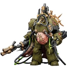 JOYTOY 데스 가드 블라이트로드 터미네이터 2 워해머 40K 1/18 액션 피규어 데스 가드 블라이트로드 터미네이터 2 부패의 도리 포함 수집용 모델 14.9cm(5.5, 데스 가드 독성의 군주