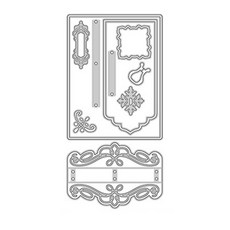 저널링 레이스 금속 절단 다이 절묘한 다이 컷 DIY 스크랩북 저널링 장식을위한 스텐실 엠보싱 스텐실, 1884, 1개