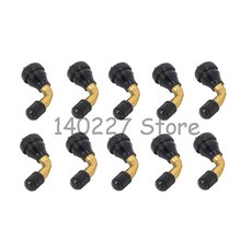 오토바이 스쿠터 모페드 전기 자전거 전자 휠 튜브리스 타이어 밸브 스템 구부러짐, 색상: 2. 10pcs