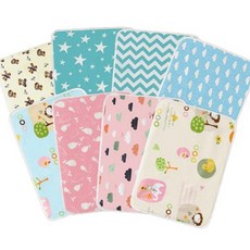 아기 신생아 방수요 기저귀방수요 휴대용 외출용 커버 파우치 시트 미끄럼방지, S ( 60 X 75cm), 지그재그그레이, 1개