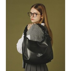 매장정품 마스마룰즈 MASMARULEZ Leather 2way shirring hobo bag _ Black 5012114288 635186