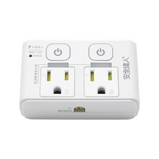 安全達人 按壓式 R-70LC 獨立開關 防雷擊突波保護 兒童安全保護, 白色, 1個, 8.5cm