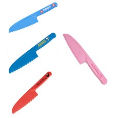 스케이터 캐릭터 어린이용 플라스틱 칼 안전 칼 안전칼 주방칼 어린이 유치원 요리 실습 수업 옵션선택, 여아용/핑크/레드, 1개