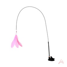 흡착식 고양이 깃털 낚싯대 장난감 캣닢 깃털놀이 캣토이, 1개, 간+장건강, 1g