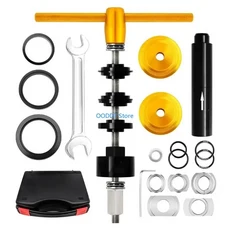 업그레이드된 자전거 베어링 제거 도구 헤드셋 프레스 설치 헤비 타입 추출기 U6XD, 02 gold, 01 빠른