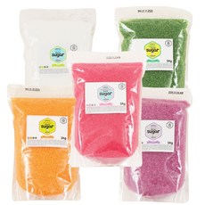 솜사탕 천연색소설탕 (딸기.포도.메론.사과.오렌지), 5개, 1kg