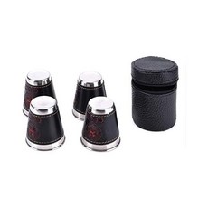 8 PCS2 세트 70ml 야외 캠핑 식기 여행 컵 피크닉 용품 스테인리스 스틸 와인 맥주 위스키 머그스 PU 가죽 조리기구 보일러, 8 PCS2 세트 70ml 야외 캠핑 식기 여행 컵 피, 1개