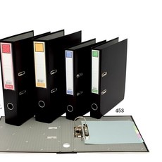 黑色文件夾，大容量金屬夾，辦公室文件整理必備, 黑, 1個