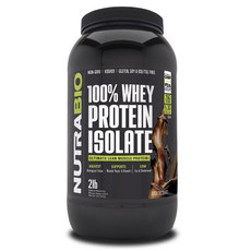 NUTRABIO 乳清分離蛋白荷蘭巧克力無麩質, 1個, 907克